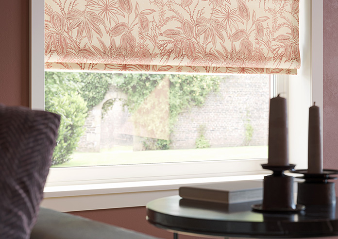 Maui, Burnt Red - Twist&Fit Roman Blind - Image 5